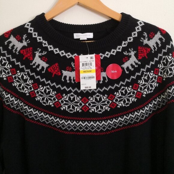 Charter Club Men's Fair Isle Family Sweater Size M - Picture 3 of 5